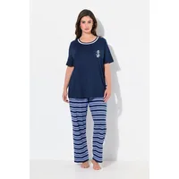 Ulla Popken Pyjama in nachtblau 54/56