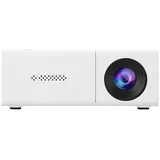 AIORBER Mini Beamer tragbar 1080P Full HD, kabelloser LED Projektor, Bildschirmübertragung, USB HDMI, Heimkino Outdoor, Weiß