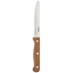 Gastronoble 12 Olympia Steakmesser mit runder Spitze | Holz | 21,5cm