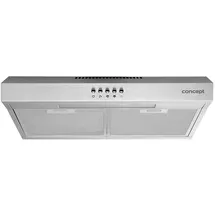 Concept Dunstabzugshaube Unterschrank-Haube 60 cm Silber