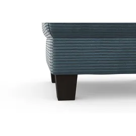 Home Affaire Polsterhocker Summer Cord 77 x 48 x 67 cm Blau/Grau