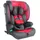 XOMAX Kindersitz ISOFIX I mitwachsend I 9-36 kg, 15 Monate - 12 Jahre, Gruppe 1/2/3 I 5-Punkt-Gurt und 3-Punkt-Gurt I Bezug abnehmbar und waschbar I ECE R129 I anthrazit-rot