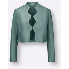 MAINPOL Leder-Blazer in jade | Gr.: 42