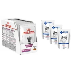 ROYAL CANIN Renal with Chicken 12x85g + ENZO VET Renal 3x100g