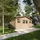 TIMBELA Gartenhaus 2,46 x 4,18 m Braun