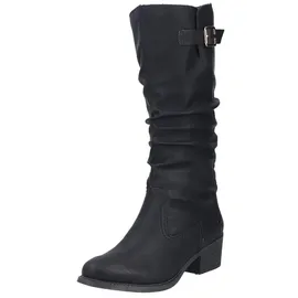 Rieker Damen 73191 Hochschaftstiefel, Schwarz, 36 EU