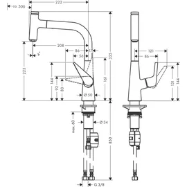 Hansgrohe Talis Select M51 220 1jet (72822000)