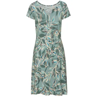 VIVANCE Sommerkleid Damen grün bedruckt Gr.36