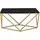 Beliani Malibu Gold Schwarz Holzwerkstoff 80 x 40 x 80 cm