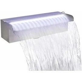 vidaXL Wasserfall Edelstahl 30 cm