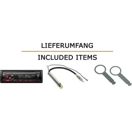 JUST SOUND best choice for caraudio Autoradio Einbaupaket Pioneer MVH-S320BT passend für VW Lupo | Bluetooth USB