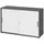 bümö Aktenschrank 120x74,8x40 Graphit/Weiß