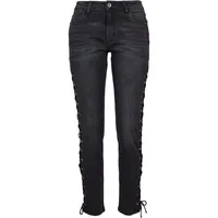 URBAN CLASSICS Lace Up Hosen Black 30