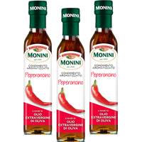 3x Monini Peperoncino Extra Natives Olivenöl mit Chili-Pfeffer Geschmack  250ml