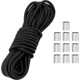 Rairsky Gummiseil 6 mm x 10 m Rund Expanderseil Zeltstangen Gummischnur