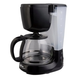 Elta Filterkaffeemaschine, Kaffeemaschine Edelstahl Glas Kanne Kaffee Maschine Filterkaffee schwarz