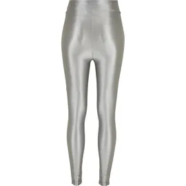 URBAN CLASSICS Shiny Metallic Leggings Dark Silver XS