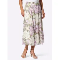 Inspirationen WITT WEIDEN Bahnenrock in pistazie-orchidee-bedruckt | Gr.: 54