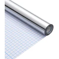 VidaXL Möbelaufkleber Sonstiges Silber 500 x 90 cm PET