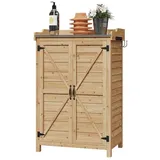Aoxun Geräteschrank 0,64 x 0,40 m Burlywood