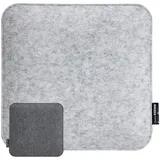 Dune Design Sitzkissen 35 x 35 x 3 cm grau 2-tlg.