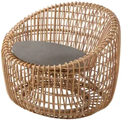 Cane-line Nest Round Sessel Rattan Natural - Natur