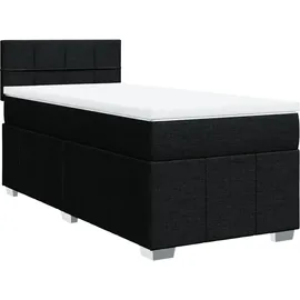 vidaXL Boxspringbett 90 x 190 cm Schwarz