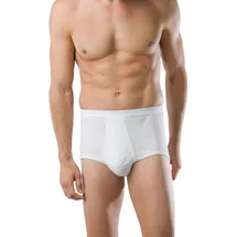 SCHIESSER Original Classics Slip mit Eingriff Doppelripp weiss 2XL