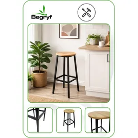 OEM Barhocker Eiche Für Küche Oder Esszimmer, 32x32x65 cm, Begryf
