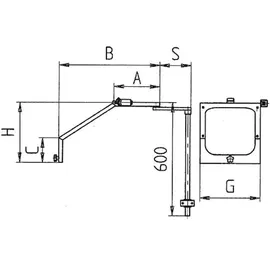 ELMAG Universal-Späneschutz bei Drehstahlhalter 300 mm
