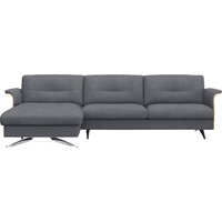 FLEXLUX Ecksofa Glow, super bequem durch hochwertigem Sitzaufbau mit Federkern, L-Form, Modernes skandinavisches Design blau