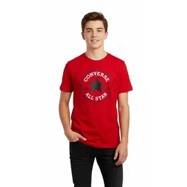 Converse Kurzarmshirt für Kinder Kurzarm, sportlicher Stil, mit Logodruck, elastisches Material rot 146/152 (158)