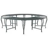 vidaXL Baumbank Ø 160 x 44 cm Grau