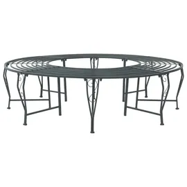 vidaXL Baumbank Ø 160 x 44 cm Grau