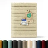 Blumtal Gästehandtuch 30 x 50 cm beige 10 St.