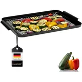 bremermann Grillplatte 44,5 x 29 cm Metall/Schwarz