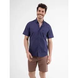 Kurzarmhemd, geometrisch gemustert - Bold Navy - S