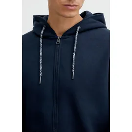 11 Project "Kapuzensweatjacke PRRob", Herren, Gr. S, blau (marineblaus), Obermaterial: 50% Baumwolle CO. 50% Polyester PES., Sweatjacken