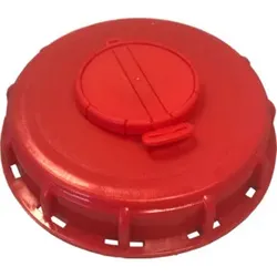 IBC Container-Deckel m. Entlüftung, PP, rot, IG 150mm