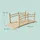 Relaxdays Garten Brücke 55 x 150 x 67 cm Natur
