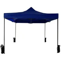 Mobili Rebecca Rebecca Faltpavillon Blau, Metall Quadratisch, 300x310x300 cm,