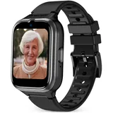 SPC Smartee 4G Senior BT 1,7 Zoll Kunststoffgehäuse schwarz Sportarmband schwarz One Size
