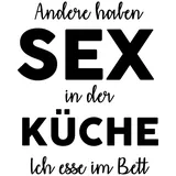 Queence Wanddekoobjekt QUEENCE "Andere haben Sex in der ...", schwarz-weiß (schwaz, weiß), B:20cm H:30cm T:0,1cm, Stahl, Wanddekoobjekte, Stahlschild, Blechschild, Spruch, Witzig, Wanddeko, retro, 20x30cm