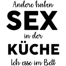 Queence Wanddekoobjekt QUEENCE "Andere haben Sex in der ...", schwarz-weiß (schwaz, weiß), B:20cm H:30cm T:0,1cm, Stahl, Wanddekoobjekte, Stahlschild, Blechschild, Spruch, Witzig, Wanddeko, retro, 20x30cm