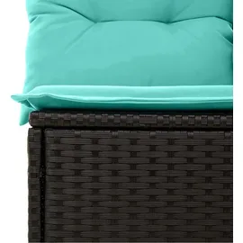 vidaXL Gartenlounge-Set 5-tlg. schwarz