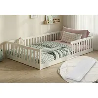 Kids Collective Jugendbett Bodenbett 120 x 200 cm Kiefer