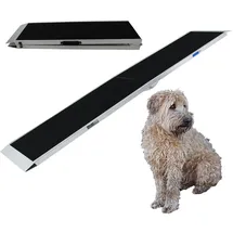 Baumarktplus TRUTZHOLM Hunderampe klappbar 215 cm Traglast 180 kg Alu grau schwarz