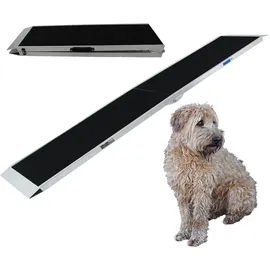 Baumarktplus TRUTZHOLM Hunderampe klappbar 215 cm Traglast 180 kg Alu grau schwarz