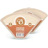 EDESIA ESPRESS – 2x80 Kegelförmige Kaffeefilter aus Papier – Kaffeefilter Nr.6 für Manuelle Kaffeemaschine, Pour-Over und Sanftes Brühen – Größe 6 Braun