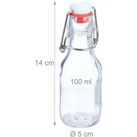 Relaxdays Bügelflaschen 100 ml 24 St.